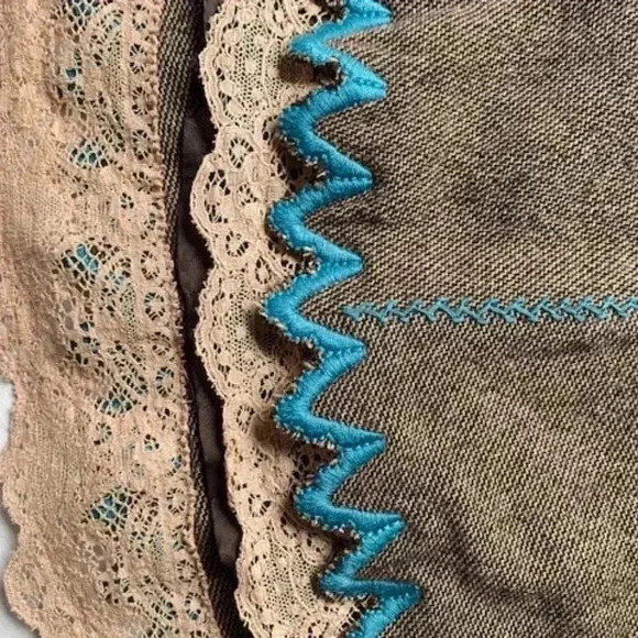 Tibi Tweed Lace Trim Hem Wool Blend Flare Skirt Size 2 - Picture 9 of 12